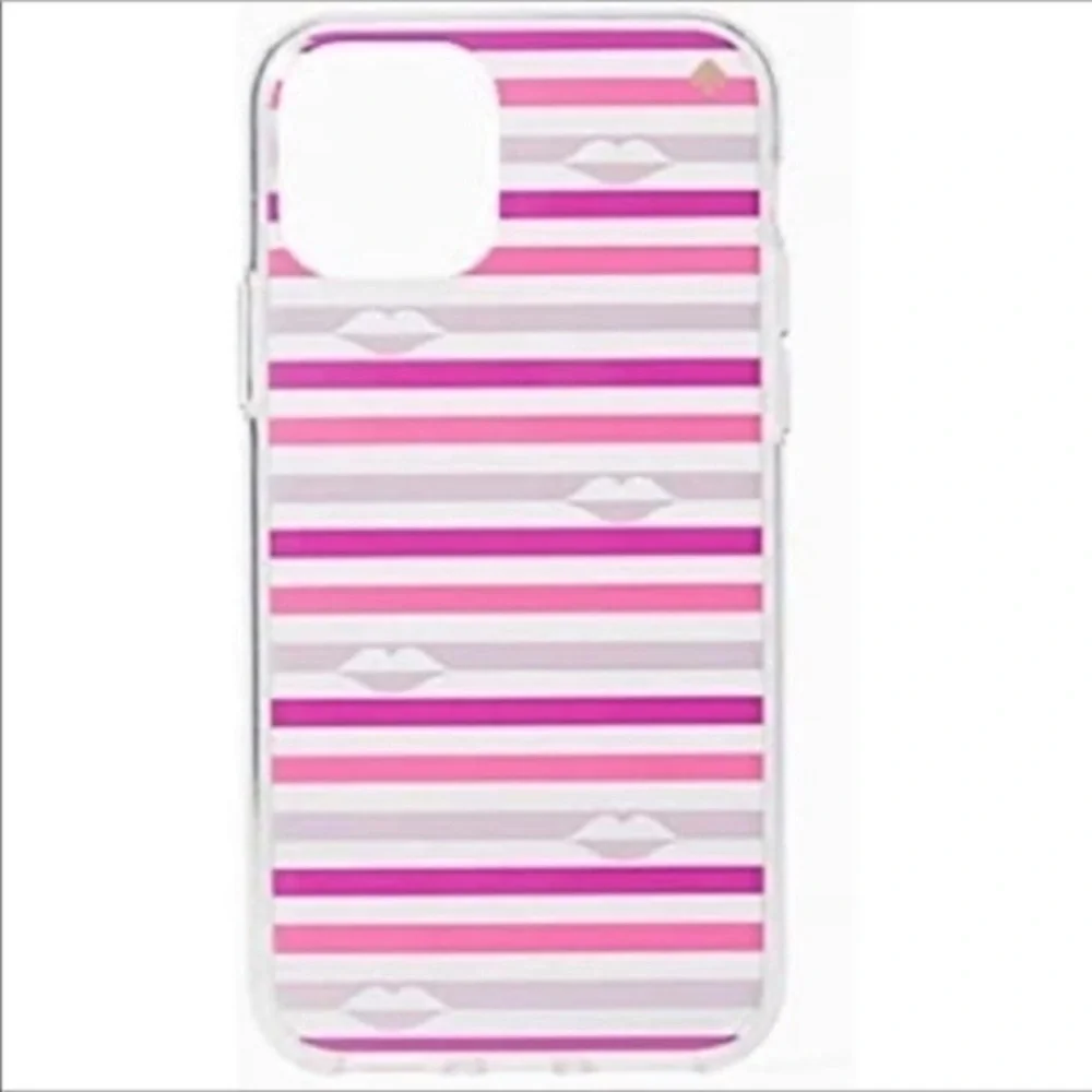 Kate Spade Striped iPhone Case NWT for iPhone XS/X or 11 Pro Pink Purple